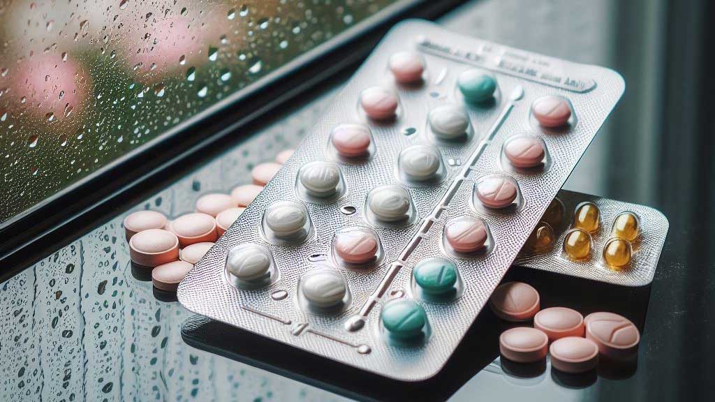 Opakowanie zawierające tabletki poronne